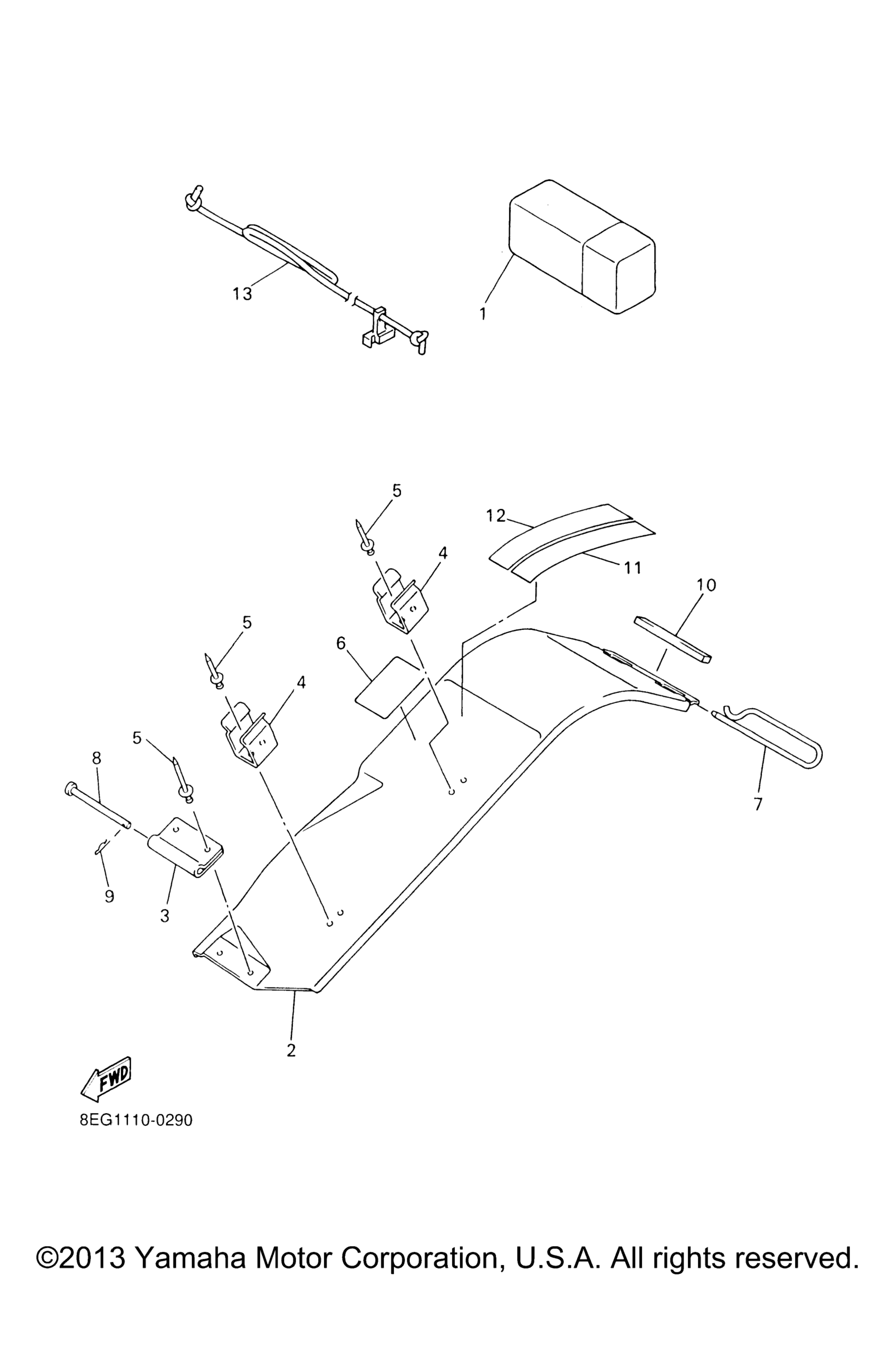 Схема узла Защита - Багажник