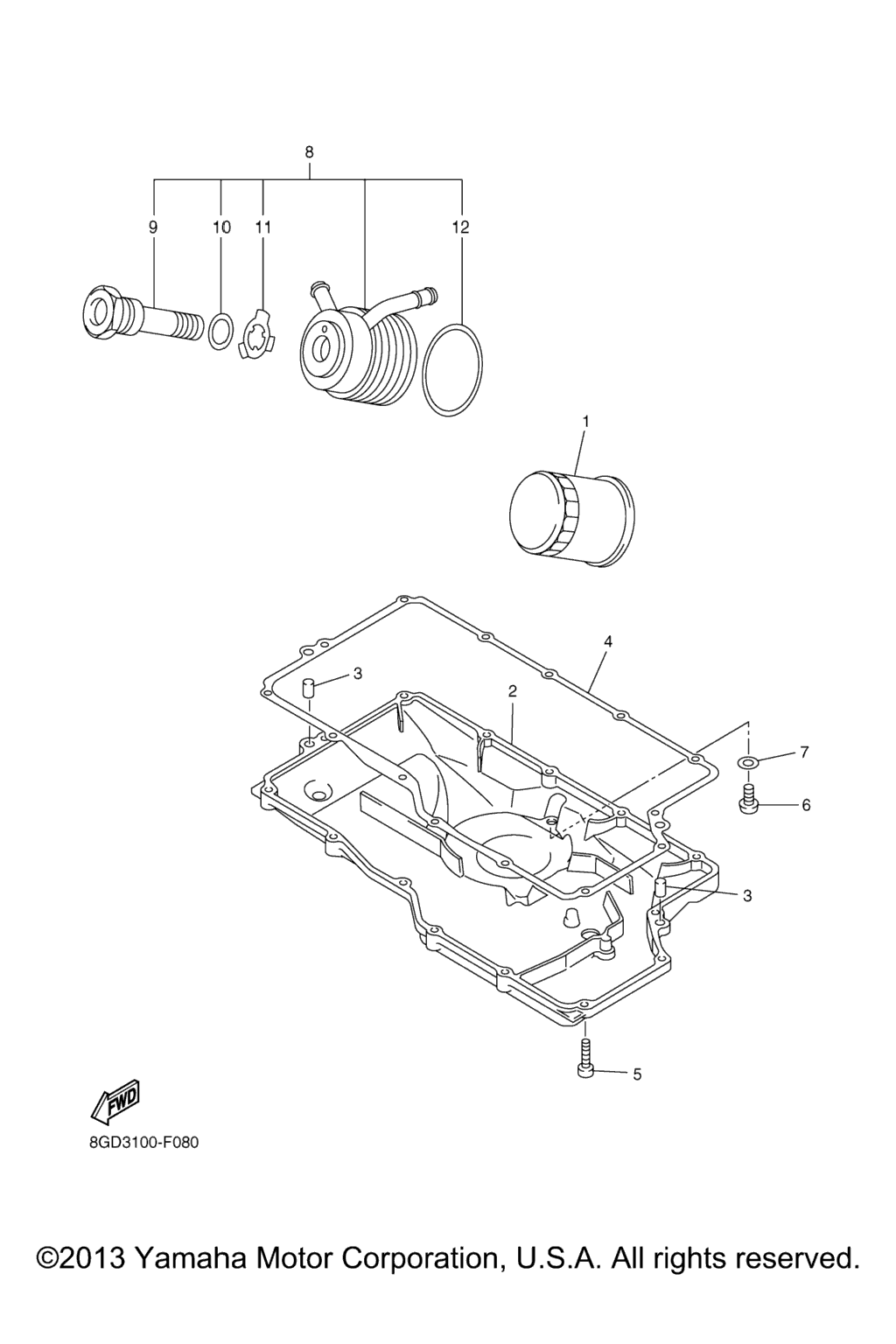 Схема узла Масляный Фильтр