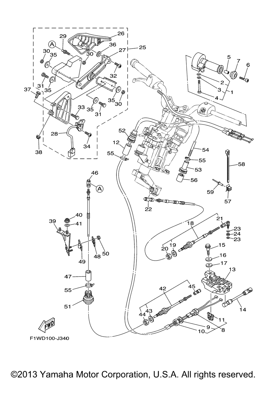 Схема узла Управляющий Трос