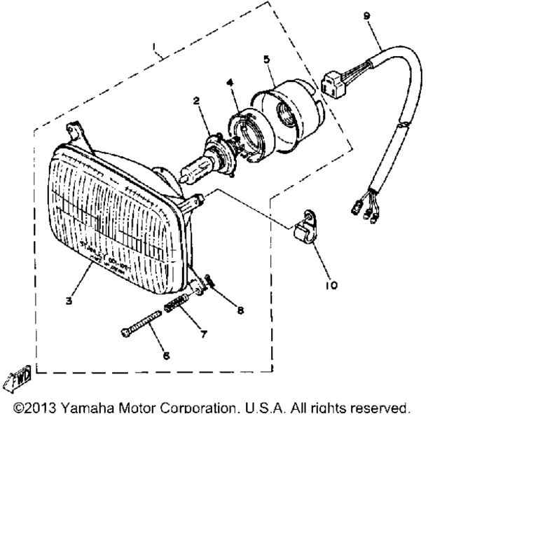 Схема узла Фара Ec540C - D