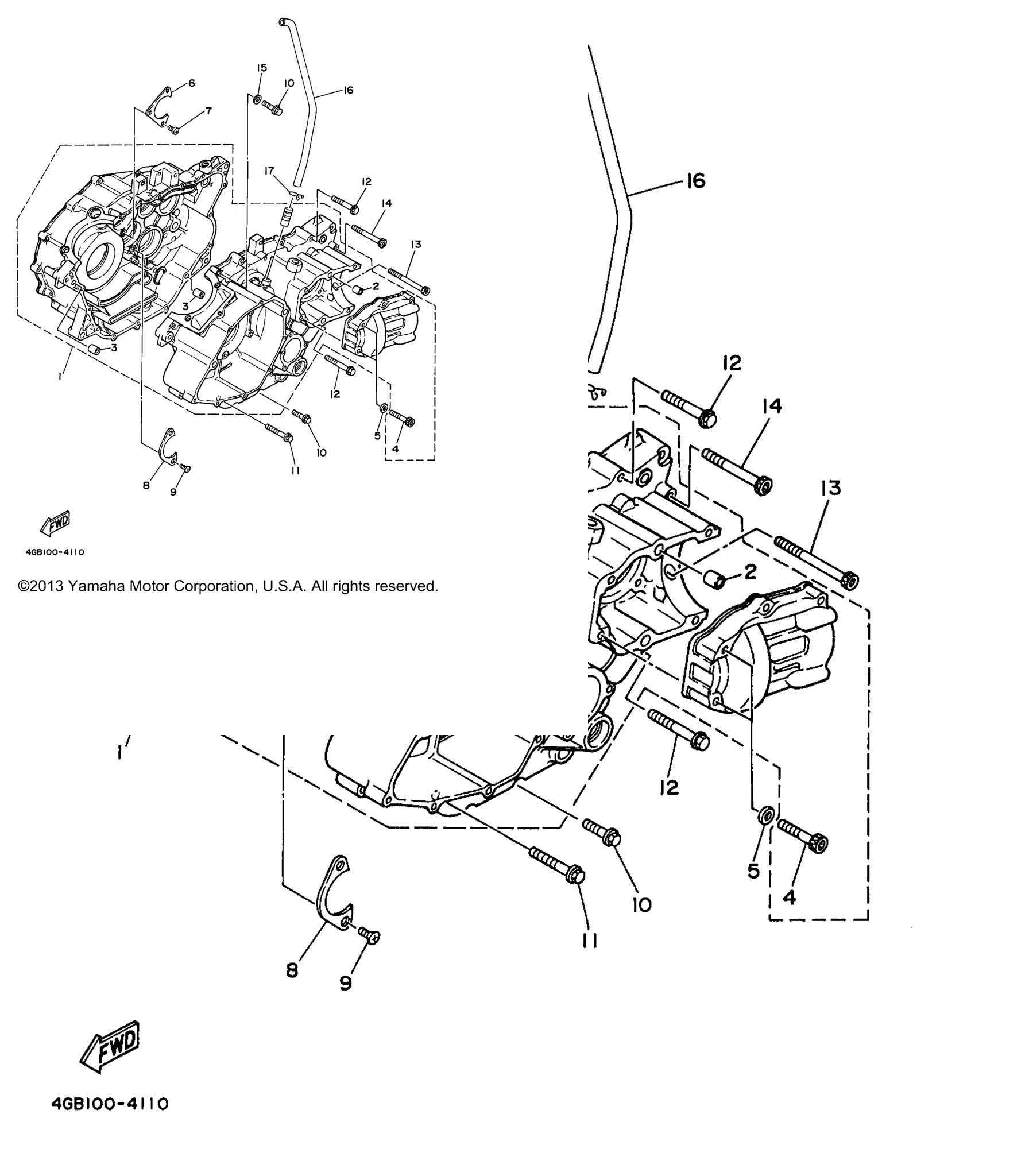 Схема узла Корпус Двигателя