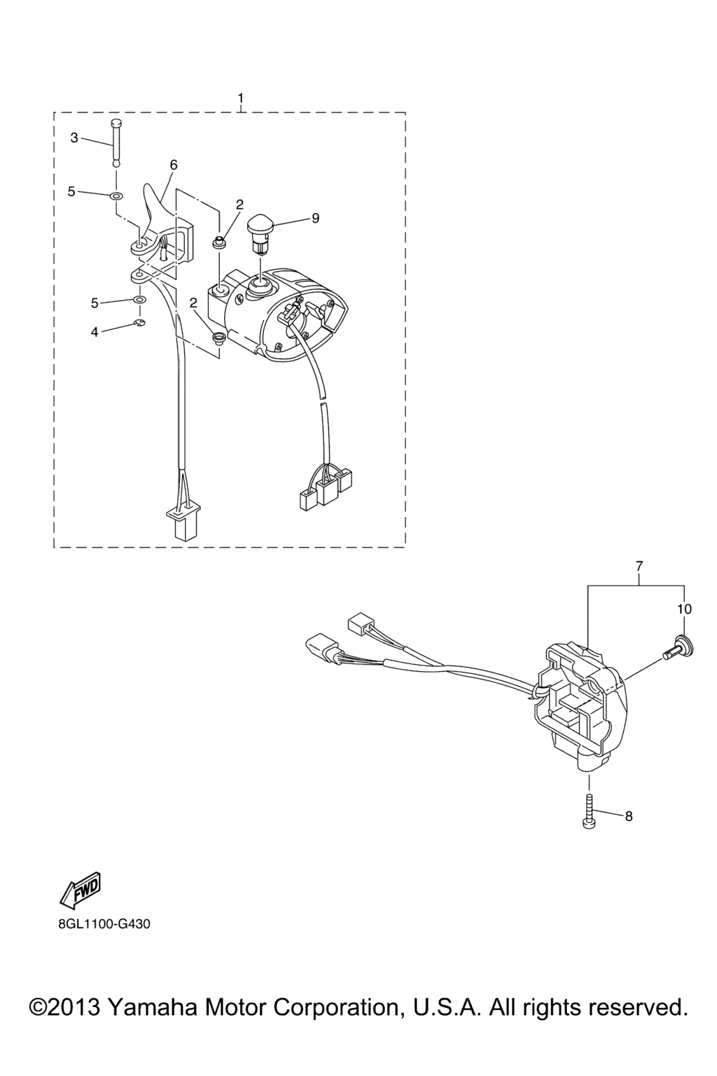 Схема узла Рычаг Переключения Ручки