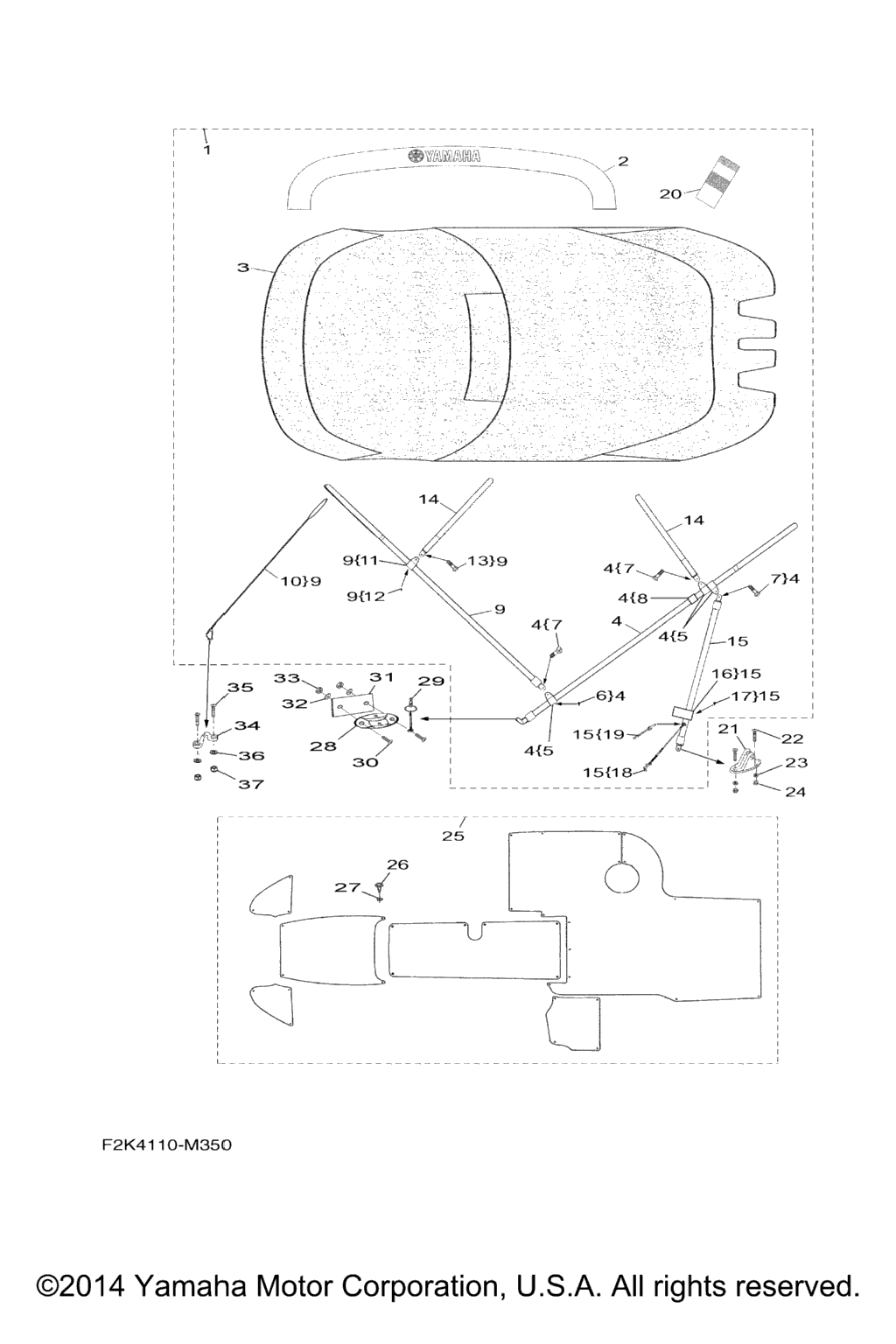Схема узла Бимини Топы / Коврики