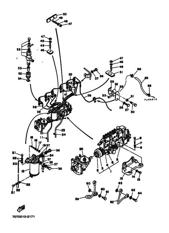 Схема узла Топливная Система Для Yamaha Md50