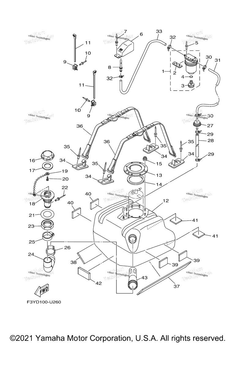 Схема узла Топливные Баки