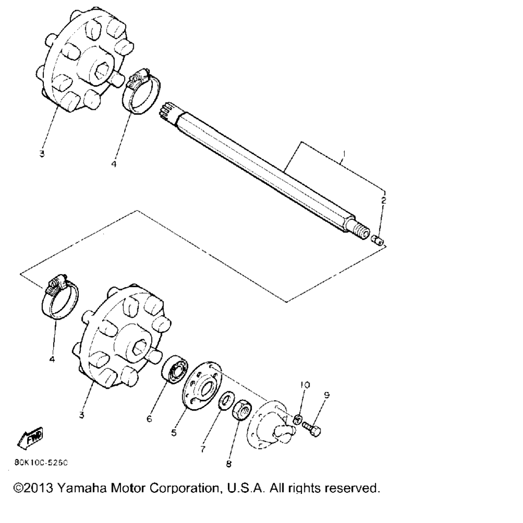 Схема узла Привод Гусеницы 1