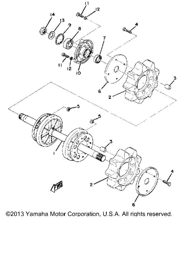 Схема узла Передний Мост