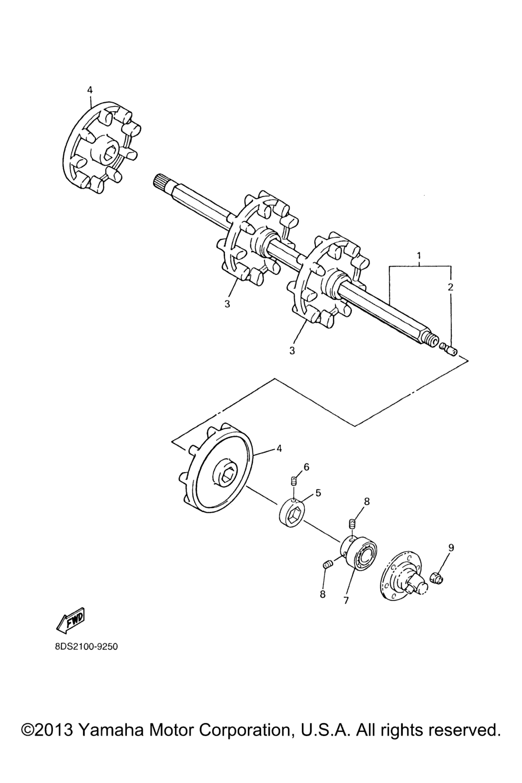 Схема узла Привод Гусеницы 1