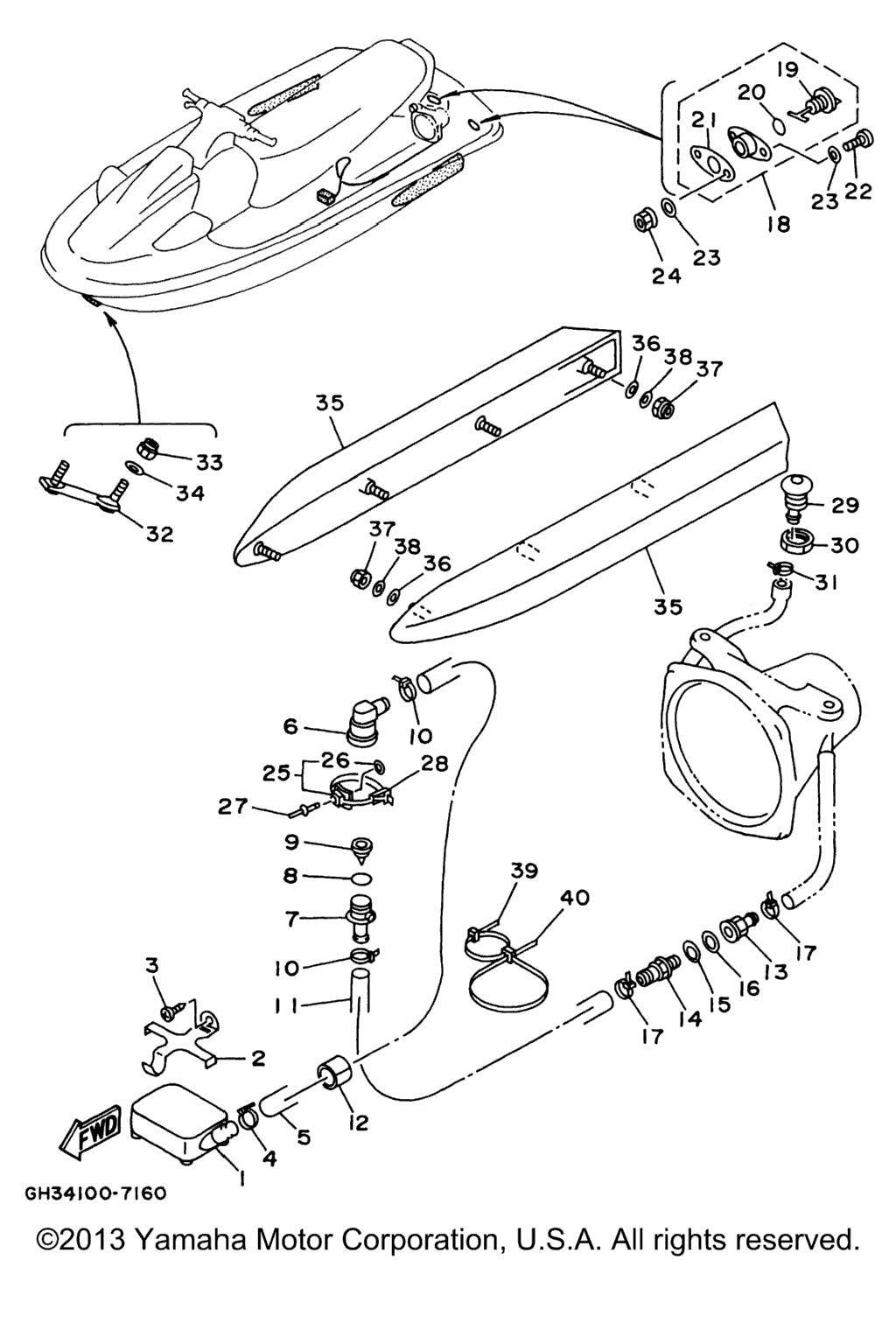Схема узла Корпус Палуба
