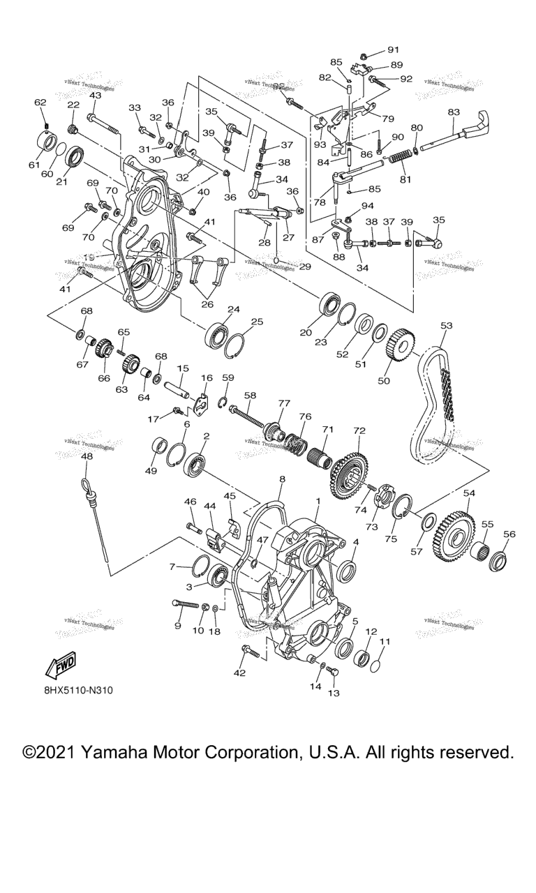 Схема узла Привод Гусеницы 2