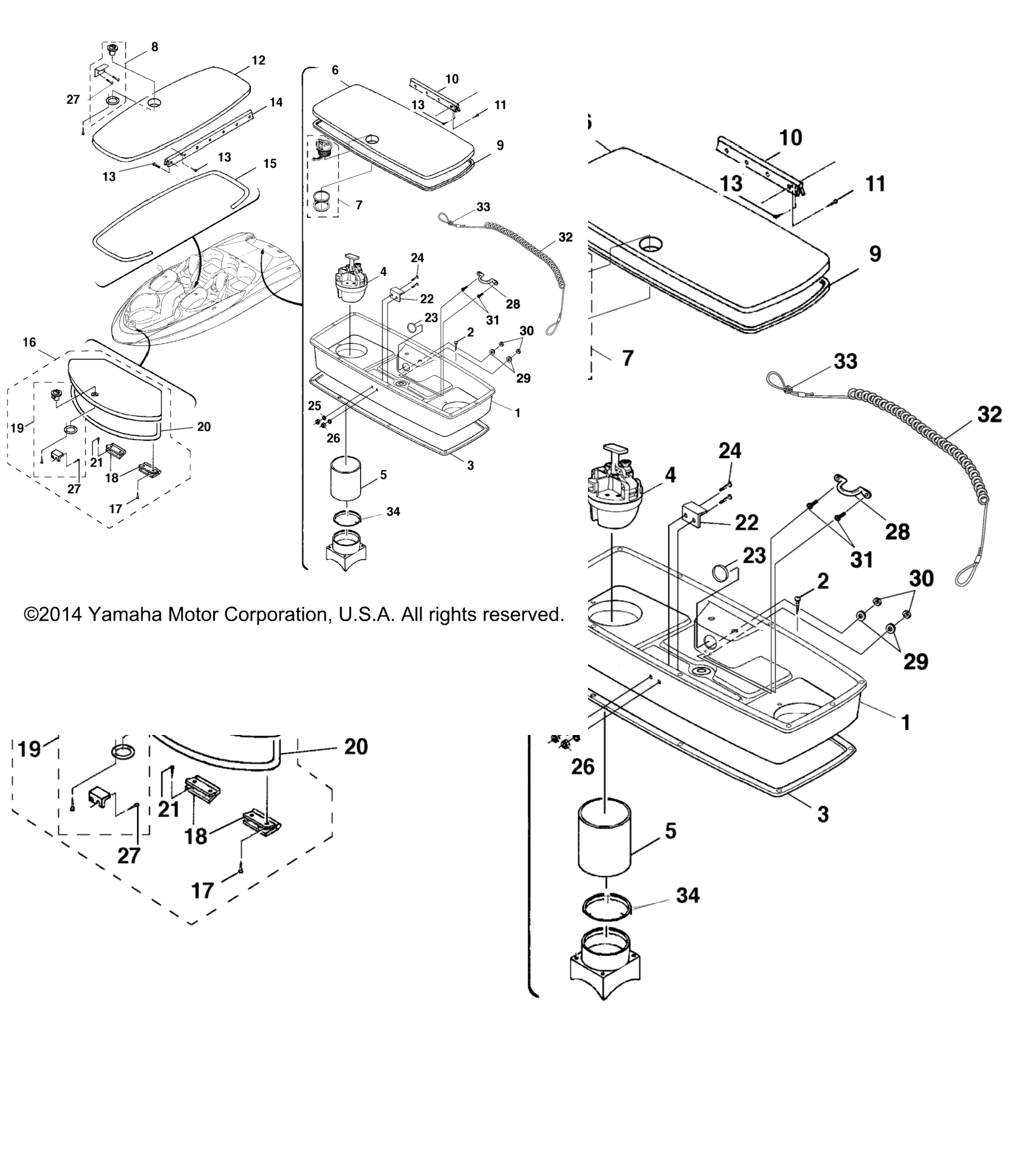 Схема узла Люк Палубы 2