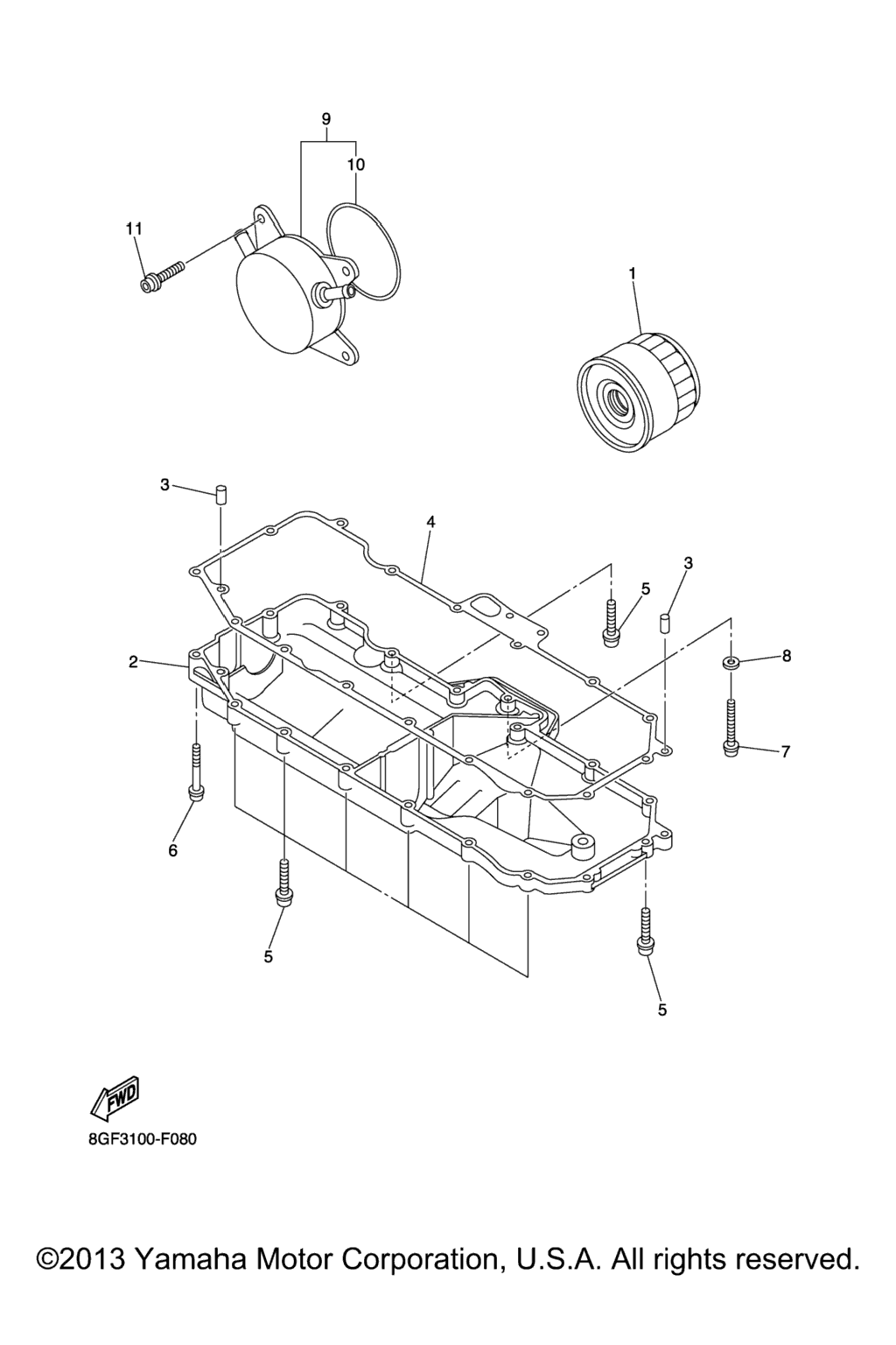 Схема узла Масляный Фильтр