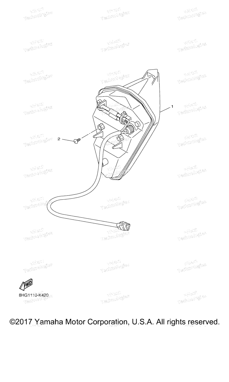 Схема узла Задние Фонари