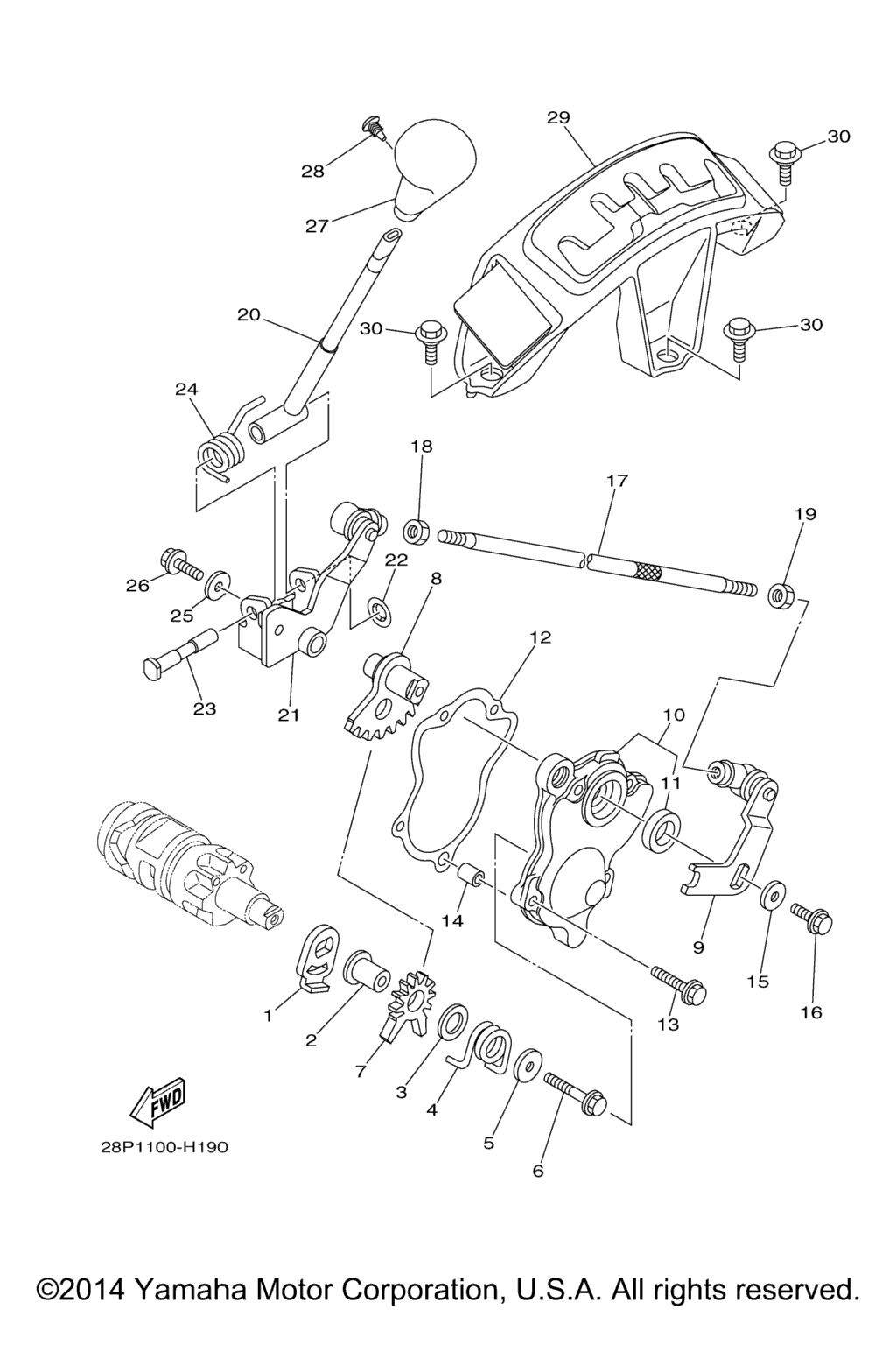 Схема узла Вал Переключения