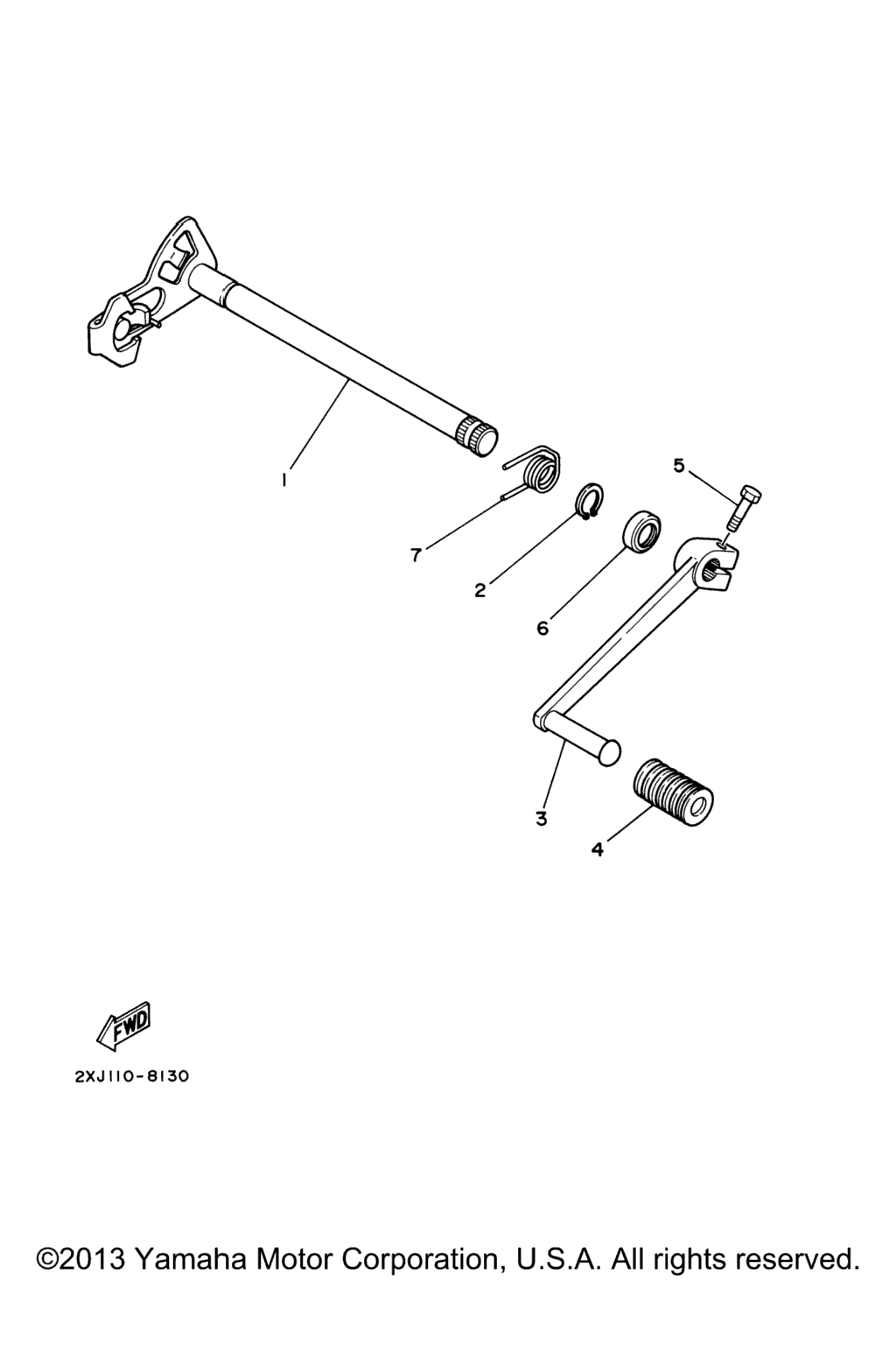Схема узла Вал Переключения