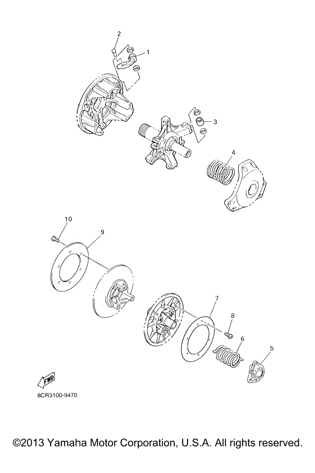 Схема узла Альтернативные (Установка Привода 1)