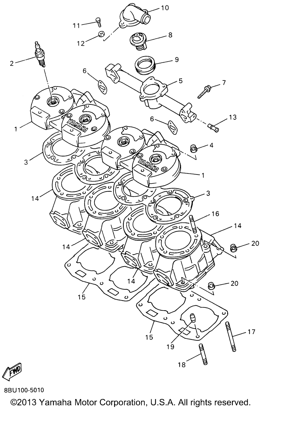 Схема узла Головка Цилиндра