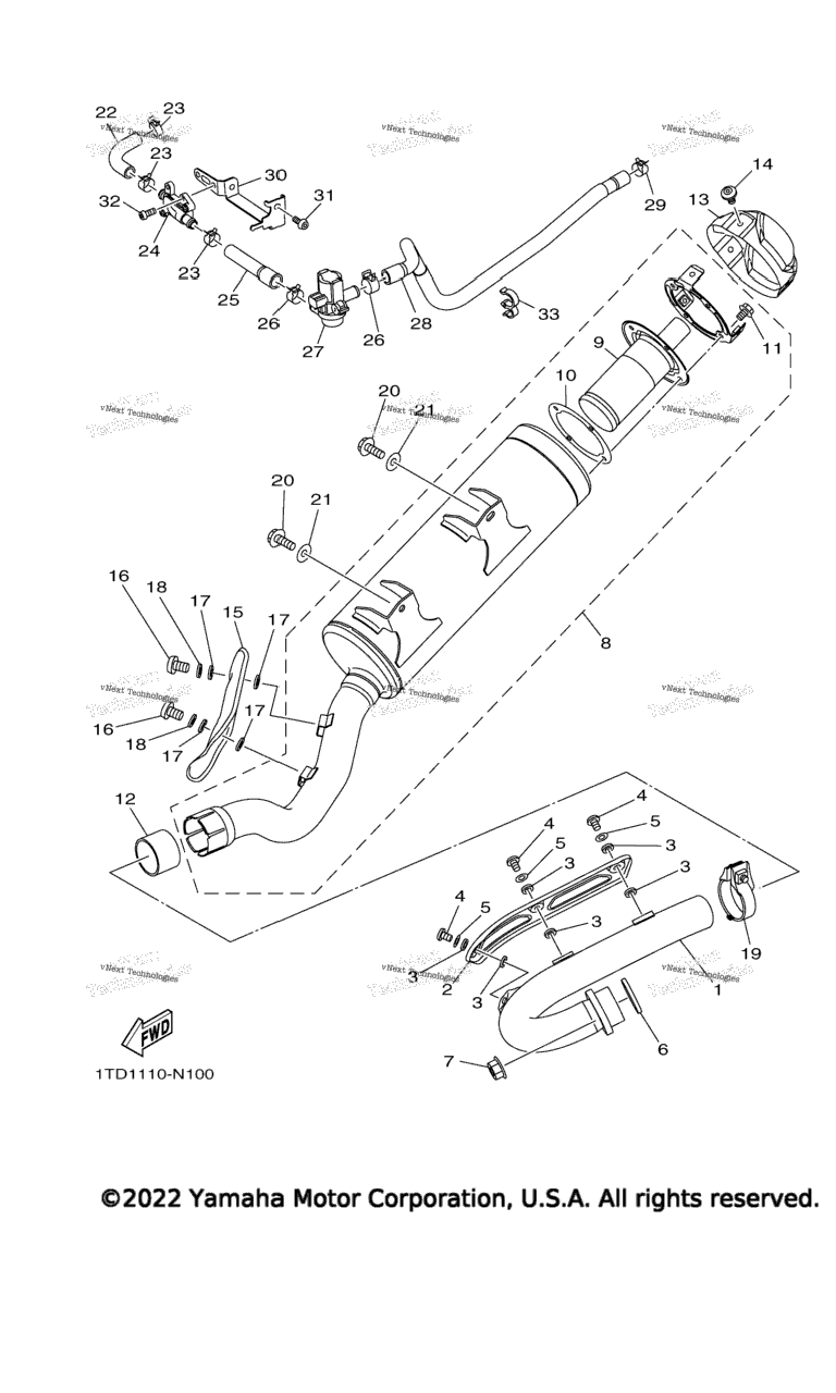 Схема узла Выхлопные Системы