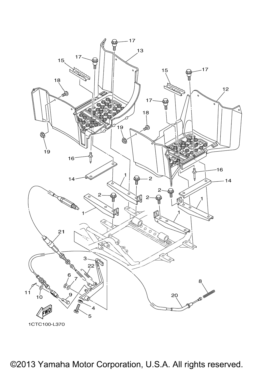 Схема узла Подставка Для Ног
