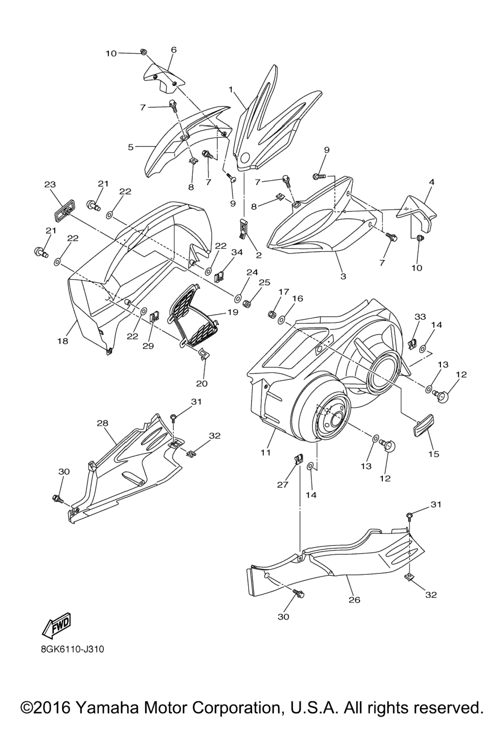 Схема узла Кожух