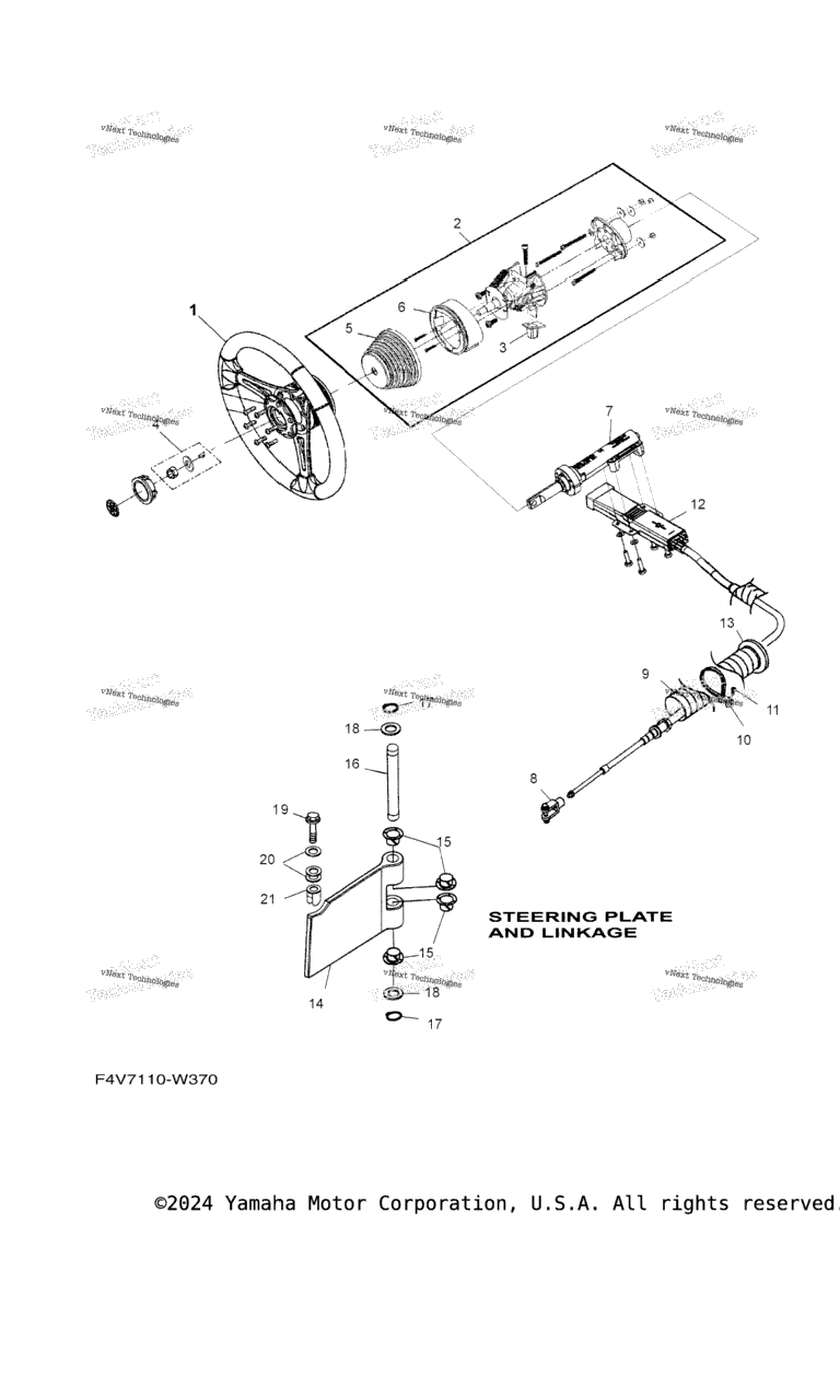 Схема узла Рулевая Система