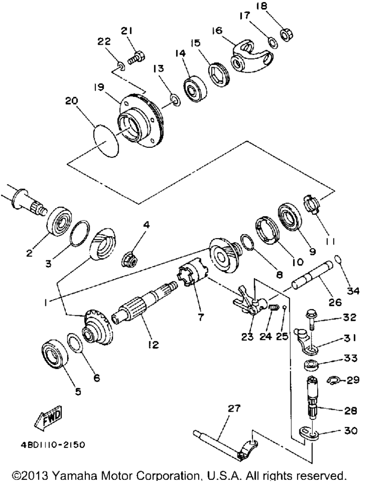 Схема узла Средняя Зубчатая Передача