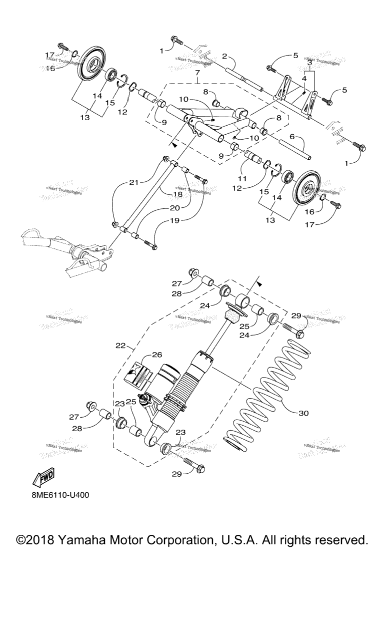 Схема узла Подвеска Гусеницы 4