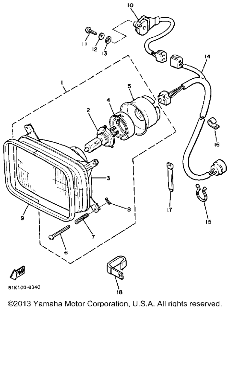 Схема узла Фары