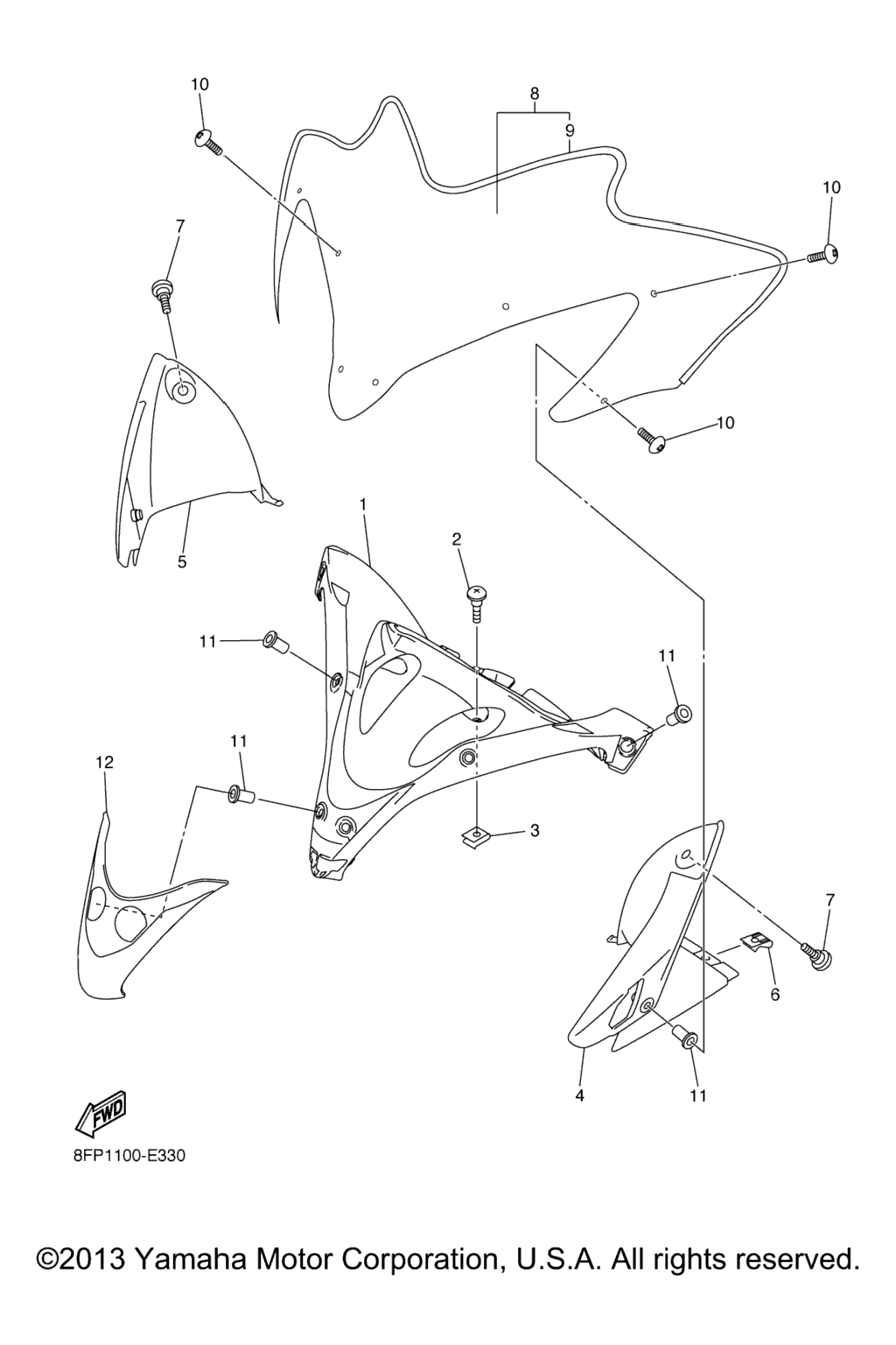 Схема узла Стекло Ветровое