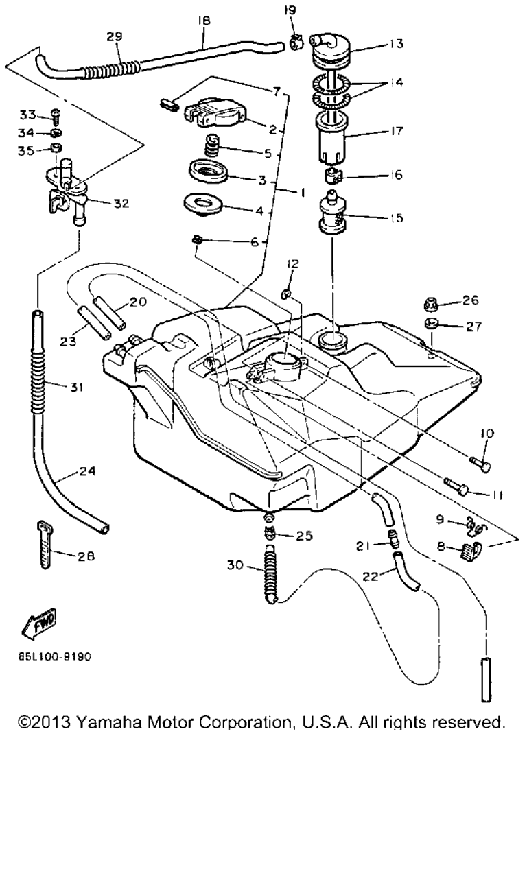 Схема узла Топливные Баки