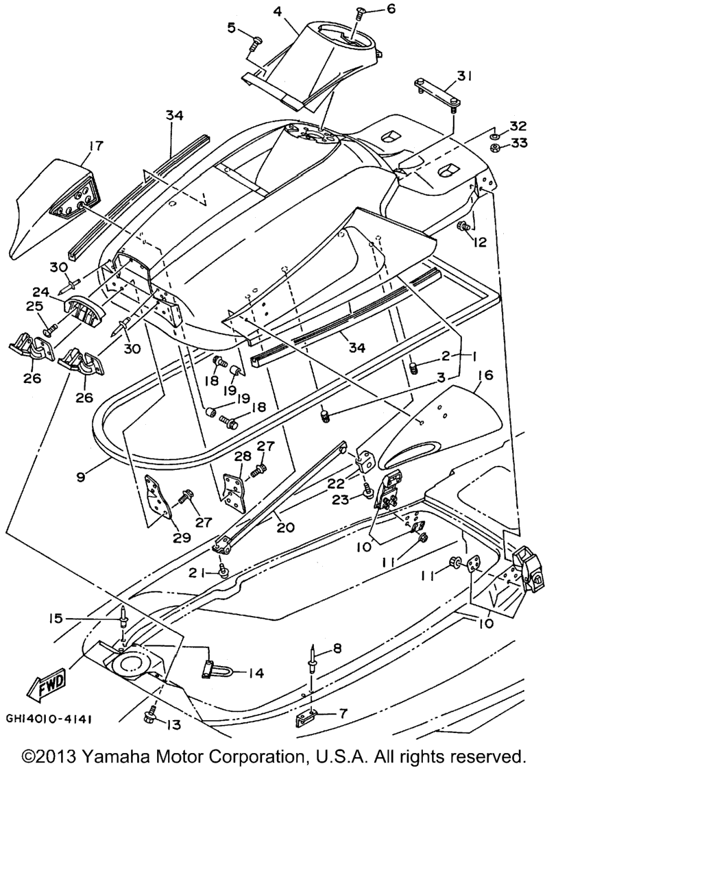 Схема узла Люки Двигателя