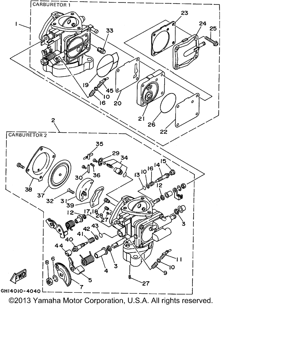 Схема узла Карбюраторы