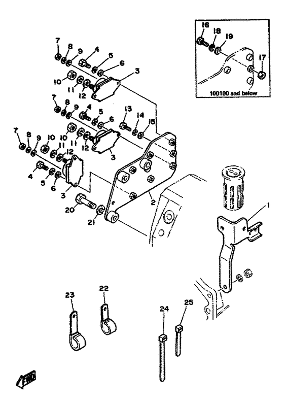 Схема узла Electric Parts 2 Для Yamaha V6 4.3 Yems