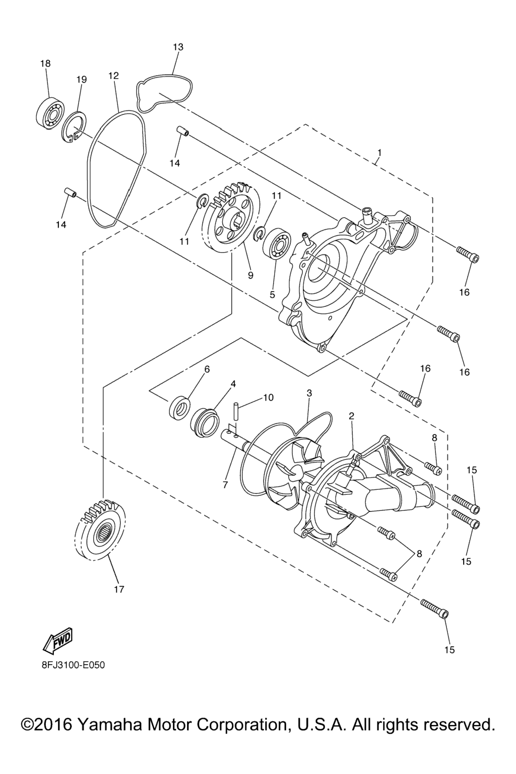 Схема узла Водяные Насосы