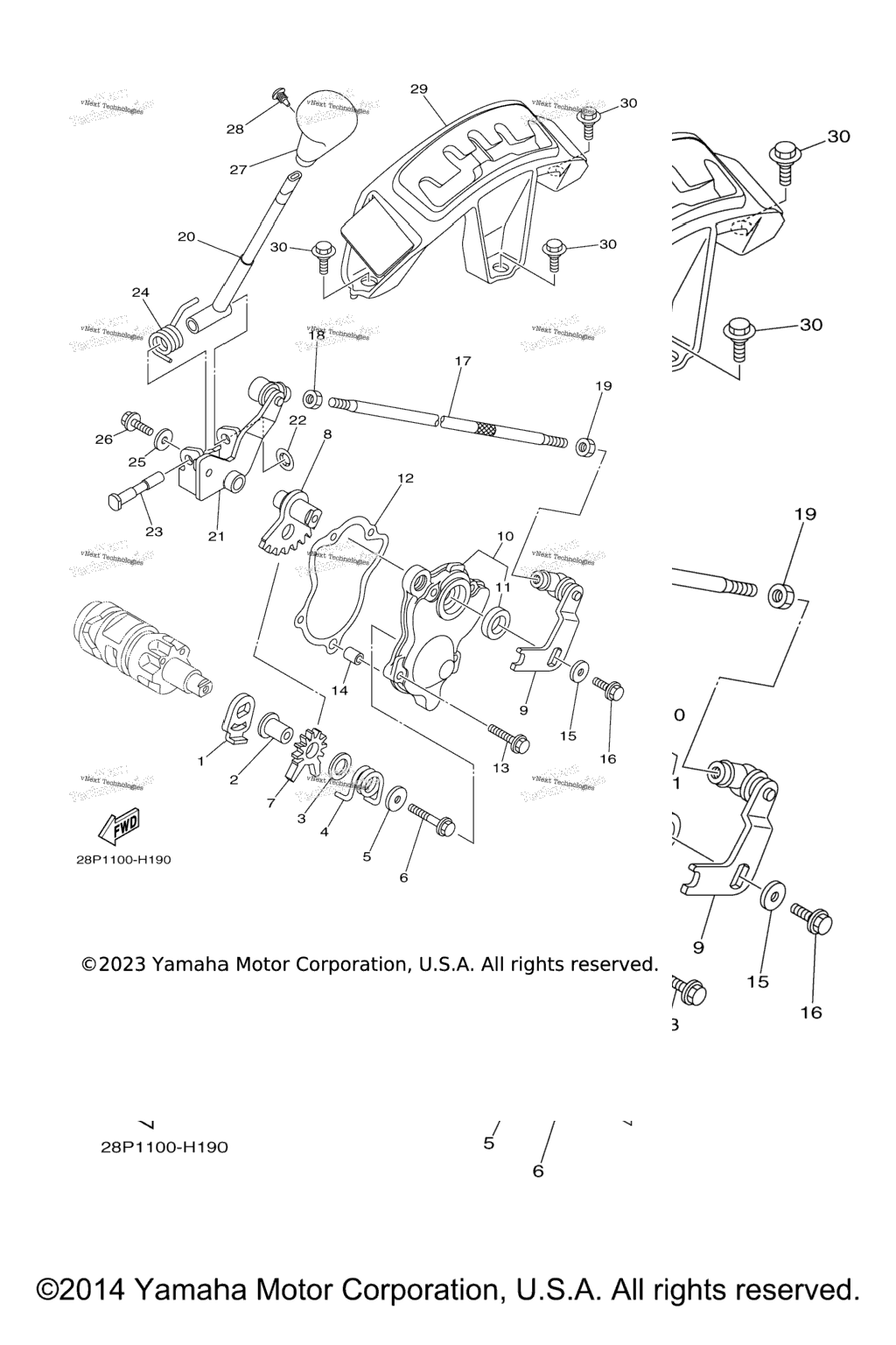 Схема узла Вал Переключения