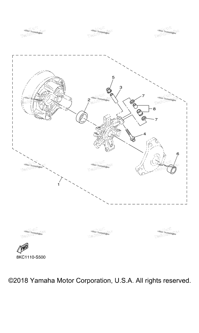 Схема узла Комплект Для Настройки Альтернативного Сцепления