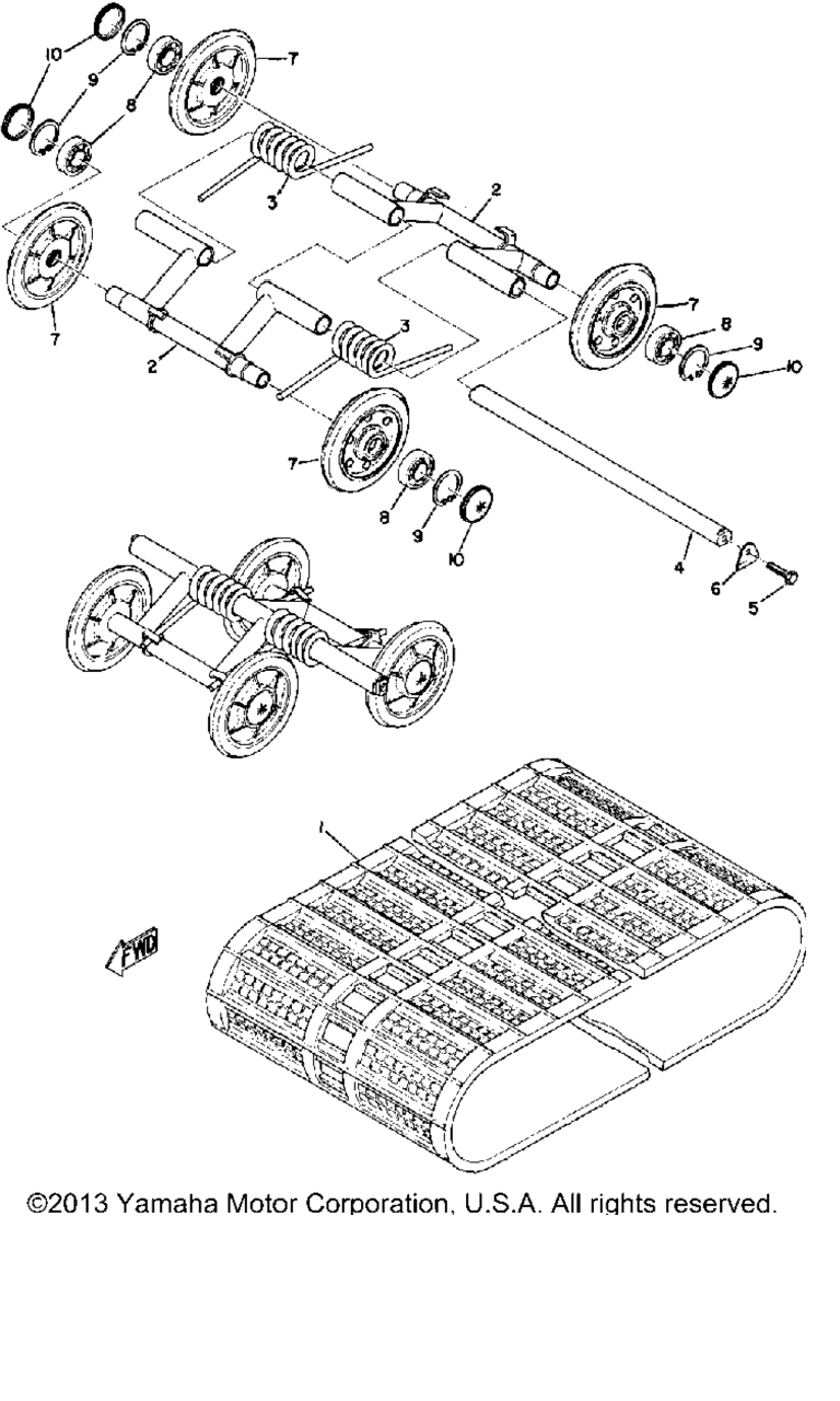 Схема узла Гусеница - Колесо Подвески