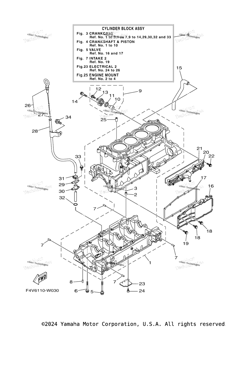 Схема узла Корпус Двигателя