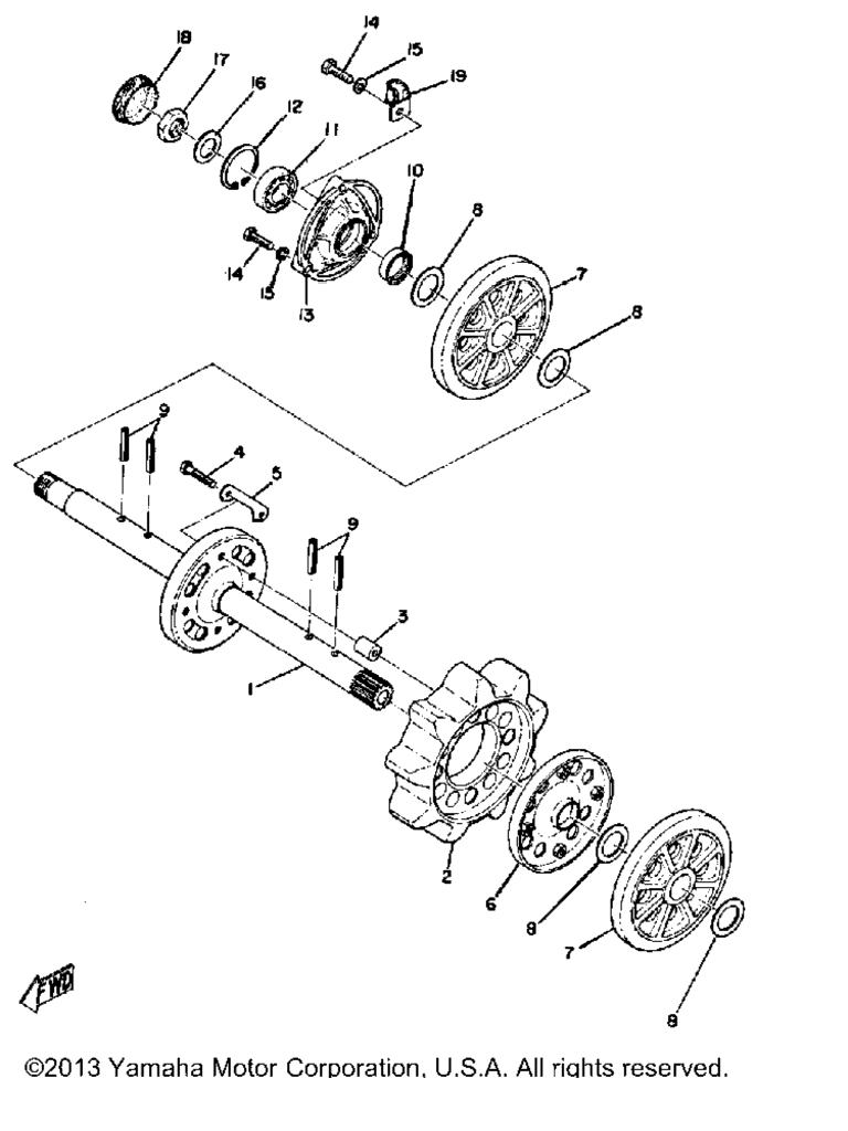 Схема узла Передний Мост