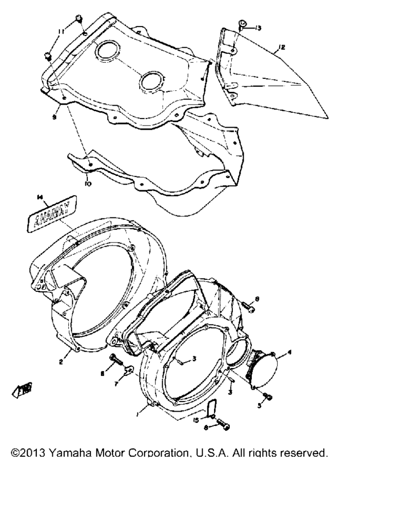 Схема узла Корпус Вентилятора - Воздушный Щиток