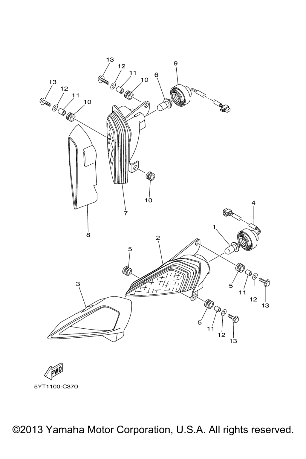 Схема узла Фары