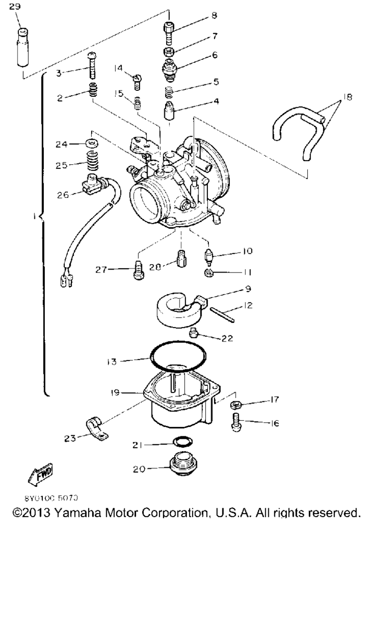 Схема узла Карбюраторы