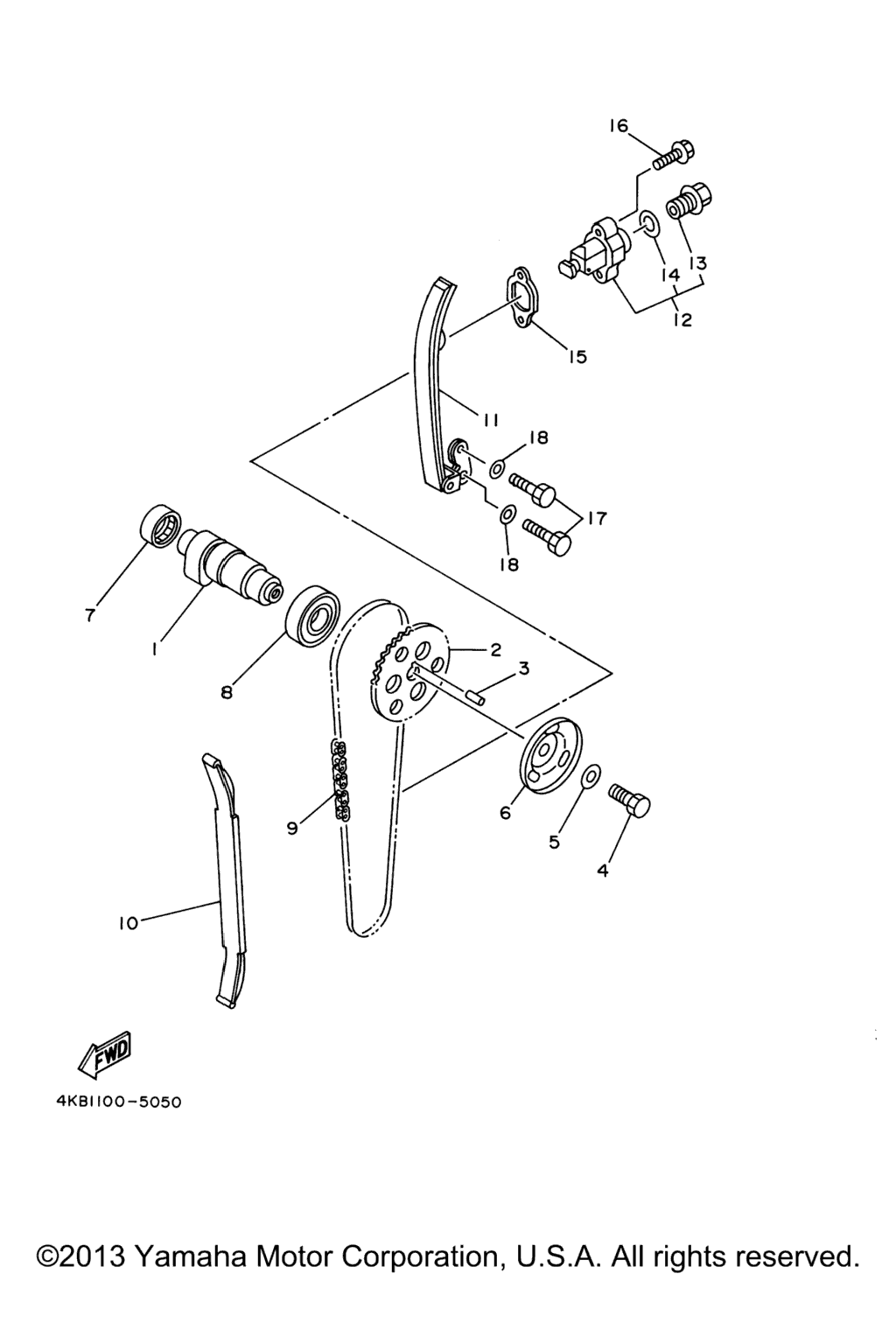 Схема узла Цепь Распределительного Вала