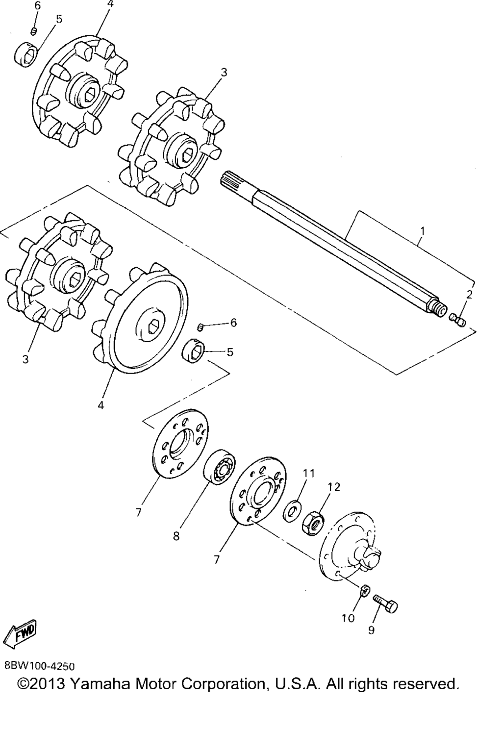 Схема узла Привод Гусеницы 1