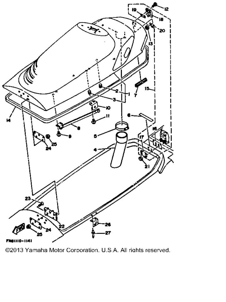 Схема узла Люки Двигателя