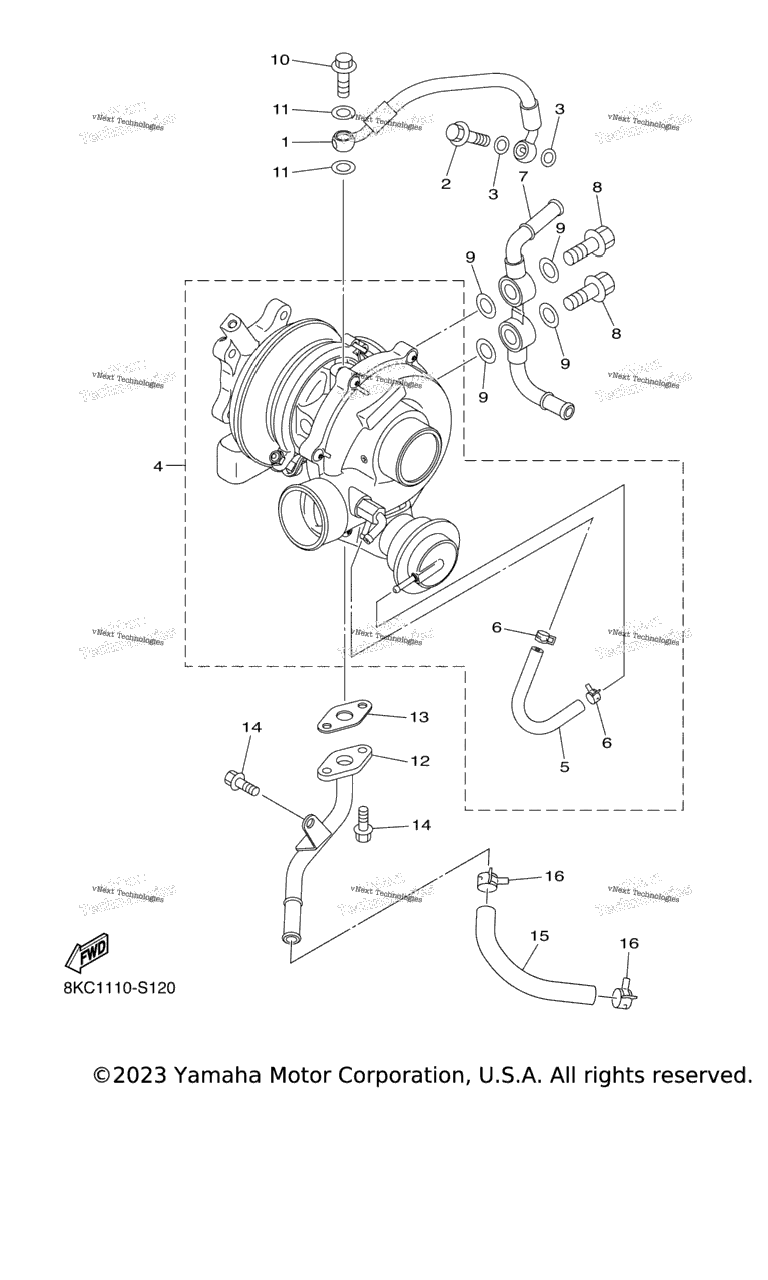 Схема узла Турбонаддув
