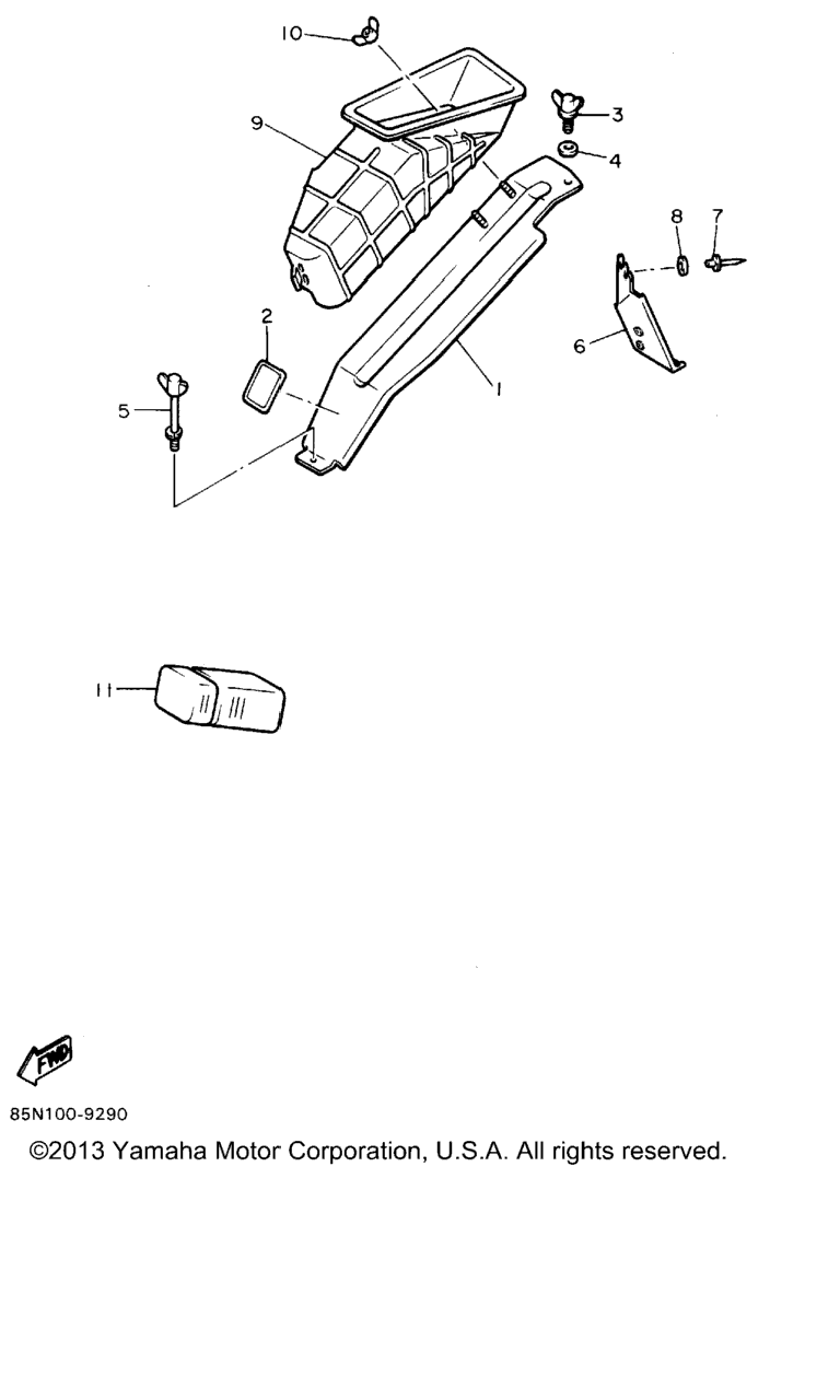 Схема узла Защитный Короб Для Багажа