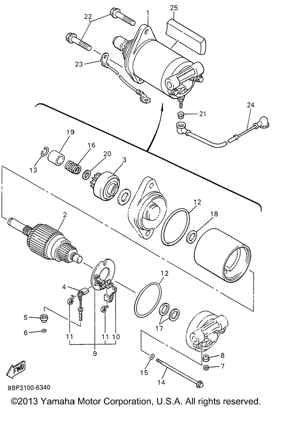 Схема узла Стартер