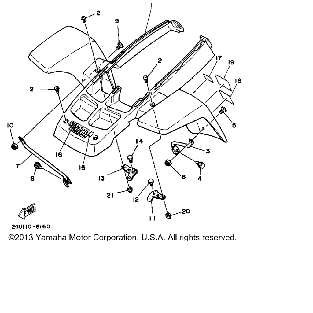 Схема узла Передний Крыло