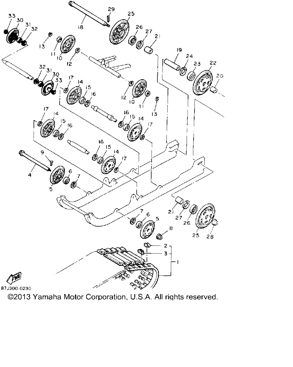 Схема узла Подвеска Гусениц 1